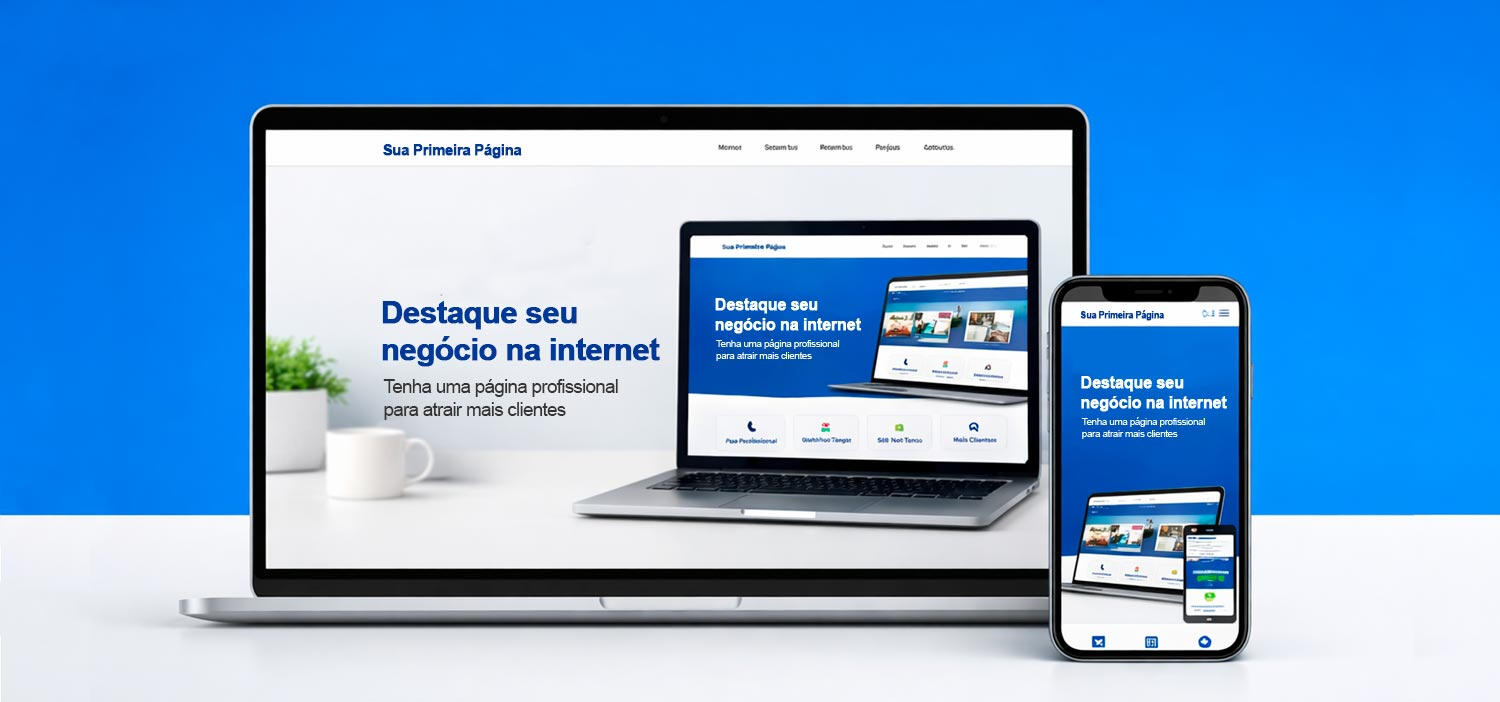 Sua primeira página profissional para Instagram, Tiktok, Facebook, Pinterest e Google.